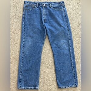 Levi’s 505 Straight Leg Medium Wash Denim Jeans Men’s 40x30 (40x29)